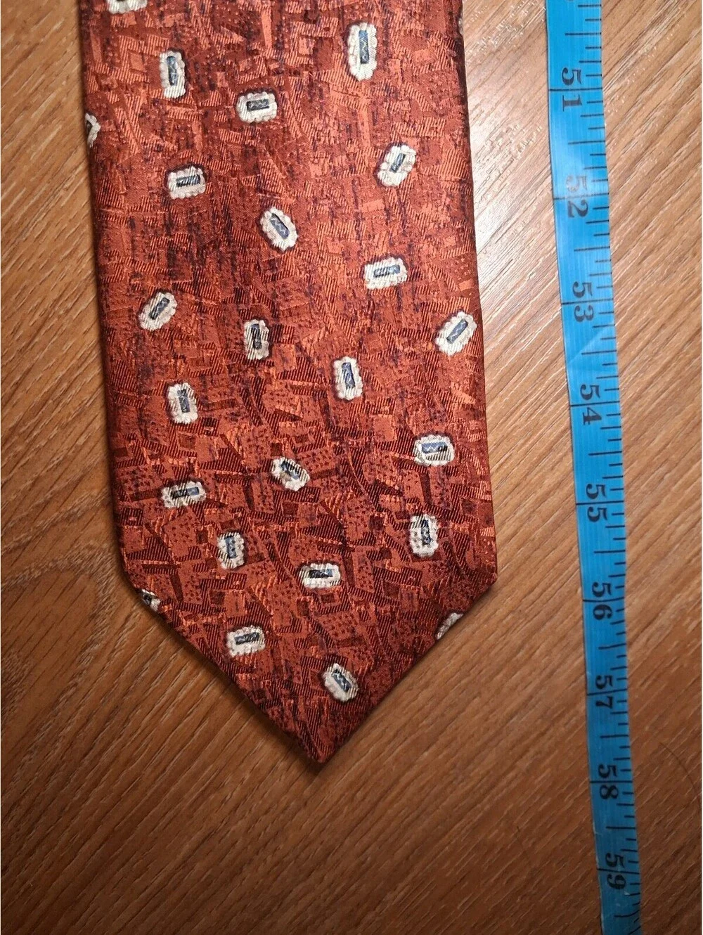 Robert Talbott 100% Silk Tie Red Wide Handmade in USA